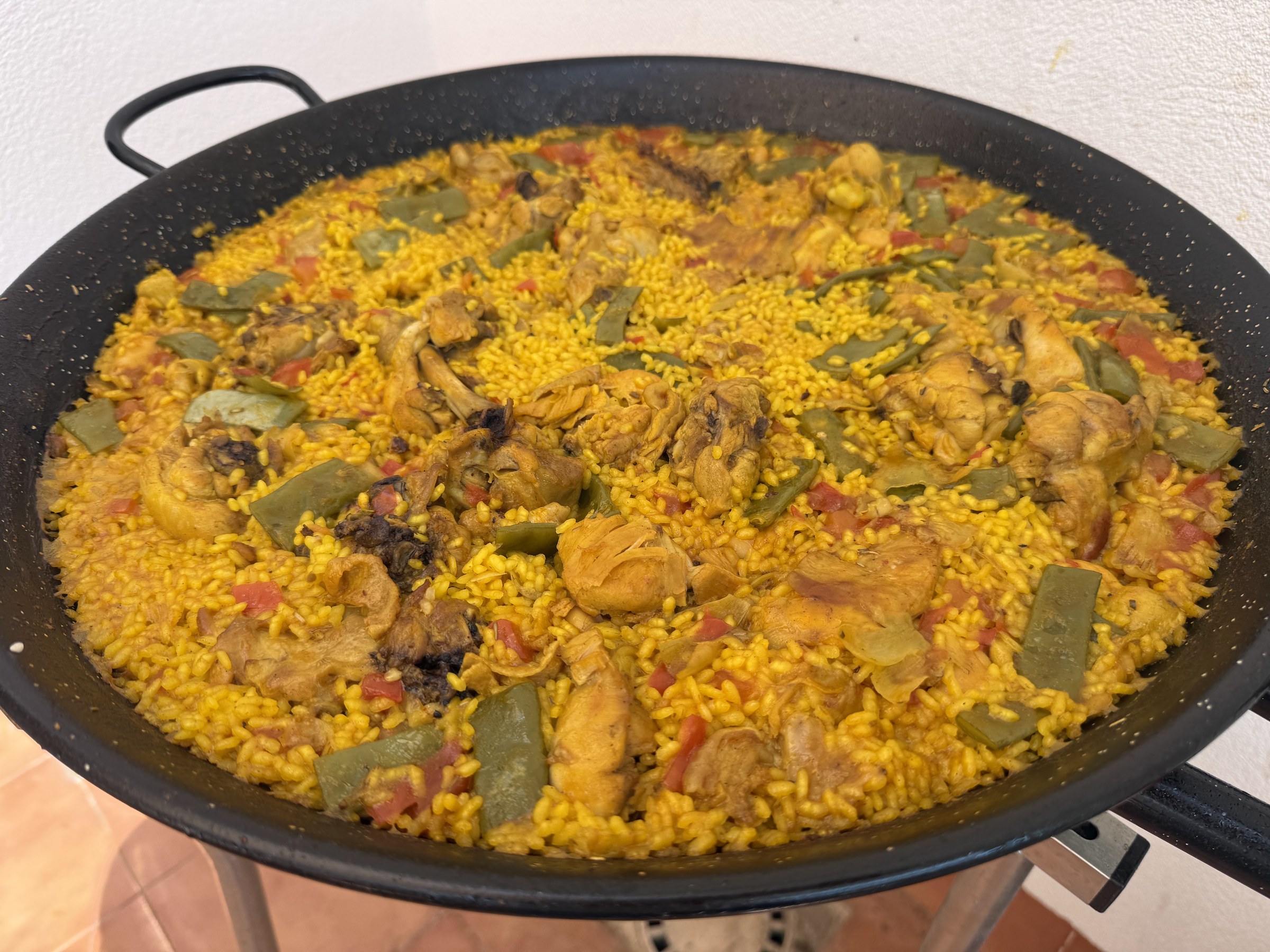 De paella is klaar